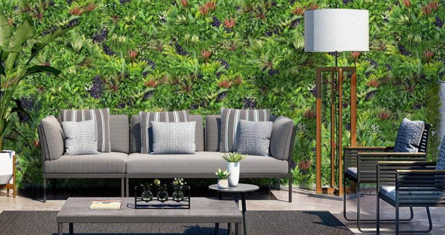 Combo of 3 Charm Premium Artificial Plants Green Wall Panels - Image 2