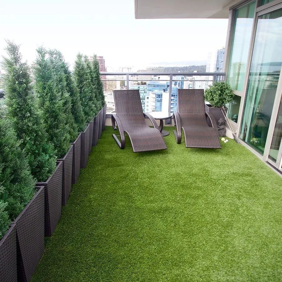 Recent Artificial Green Grass For Balcony